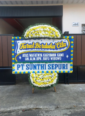 Papan Bunga Duka di Tapung